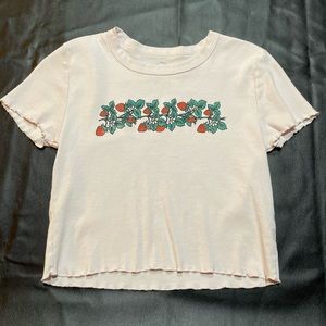strawberry vine baby tee
